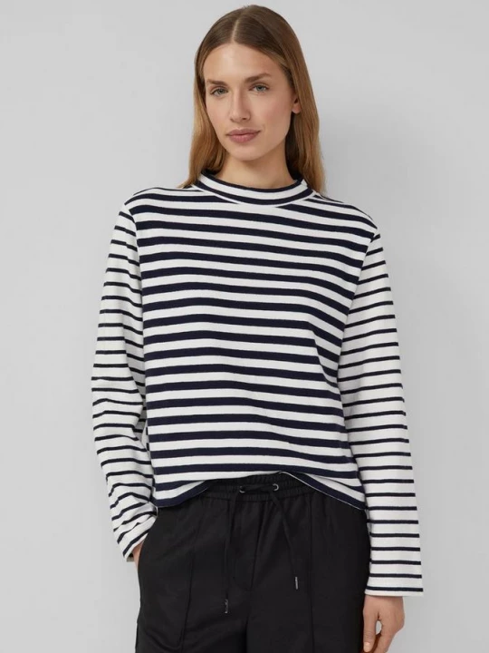 Foto van product Gestreept jersey sweatshirt met een ronde halslijn s.Oliver