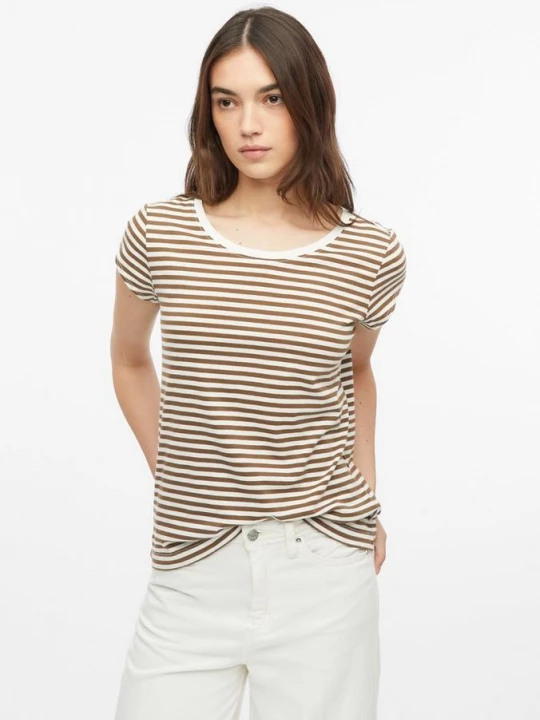 Foto van product Gestreept katoenen shirt met ronde hals s.Oliver