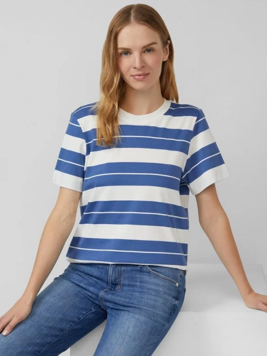 Foto van product Gestreept katoenen T-shirt met patch s.Oliver
