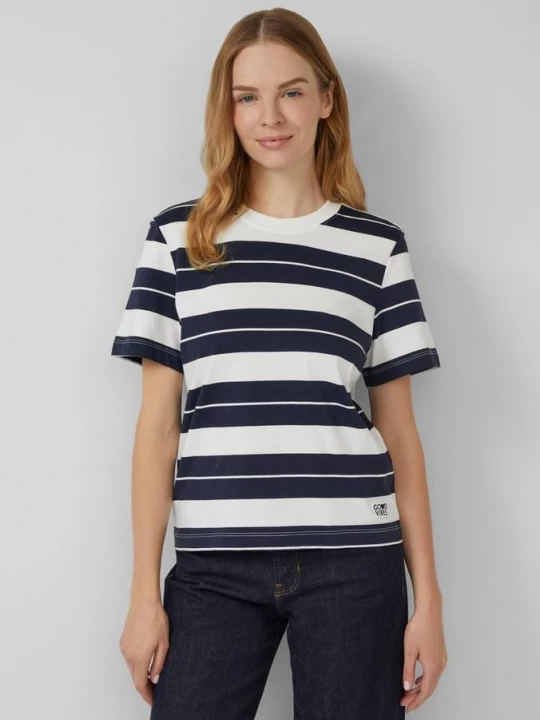 Foto van product Gestreept katoenen T-shirt met patch s.Oliver