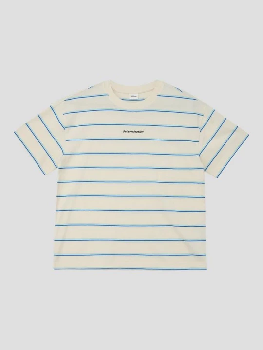 Foto van product Gestreept oversized T-shirt met borduursel s.Oliver