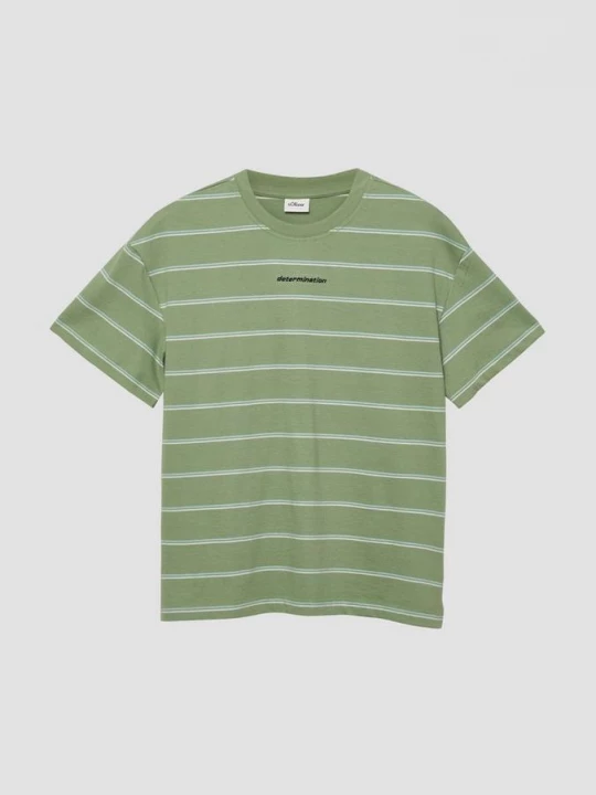 Foto van product Gestreept oversized T-shirt met borduursel s.Oliver
