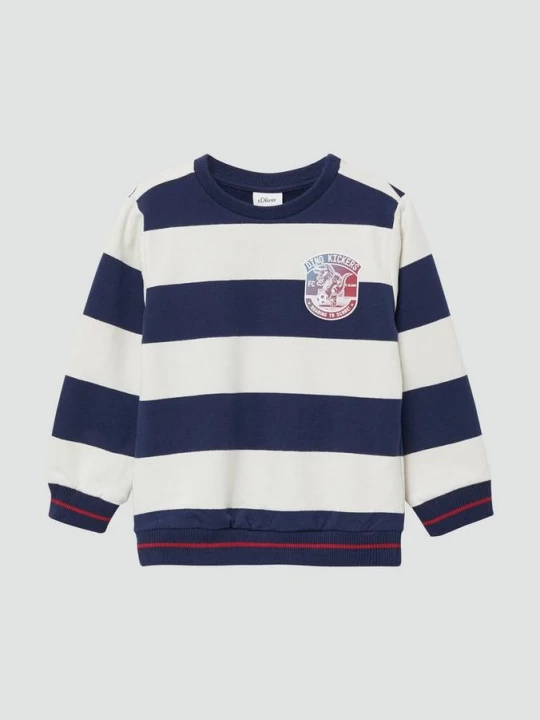 Foto van product Gestreept sweatshirt met geribde boorden s.Oliver