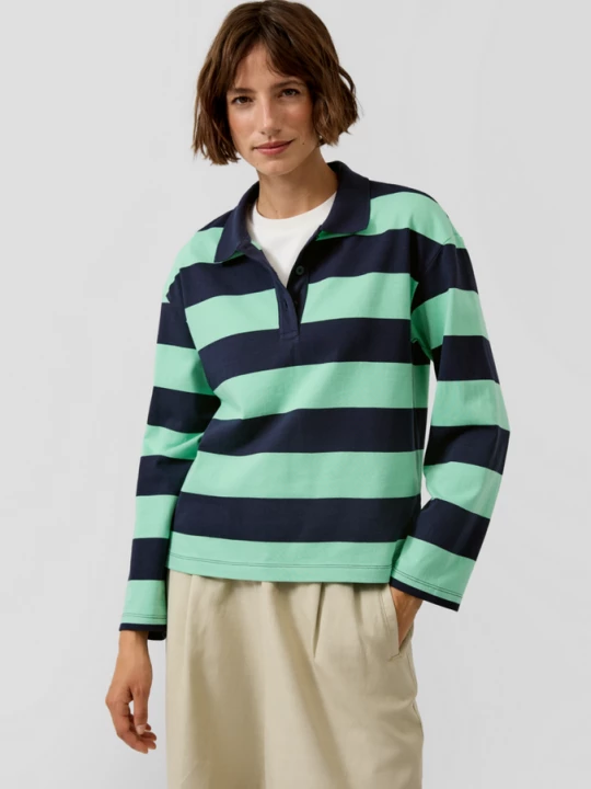 Foto van product Gestreept sweatshirt met polokraag s.Oliver
