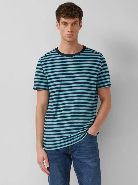 Foto van product Gestreept T-shirt met vlamgarenstructuur s.Oliver