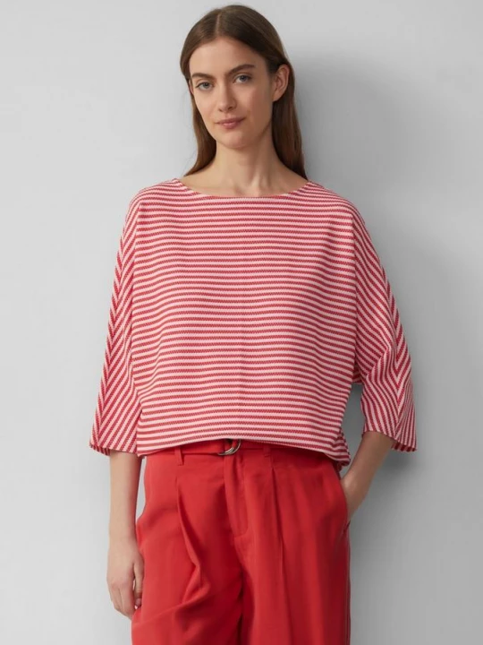 Foto van product Gestreept T-shirt van jacquard met 3 / 4-mouwen s.Oliver