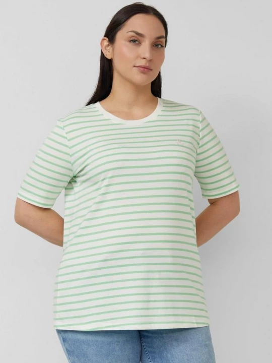 Foto van product Gestreept T-shirt van jersey in een normale pasvorm met hartjesborduursel s.Oliver