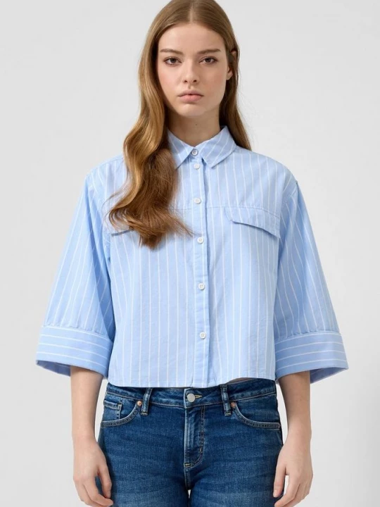 Foto van product Gestreepte blouse QS blauw
