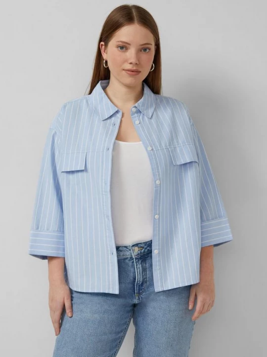 Foto van product Gestreepte blouse QS blauw