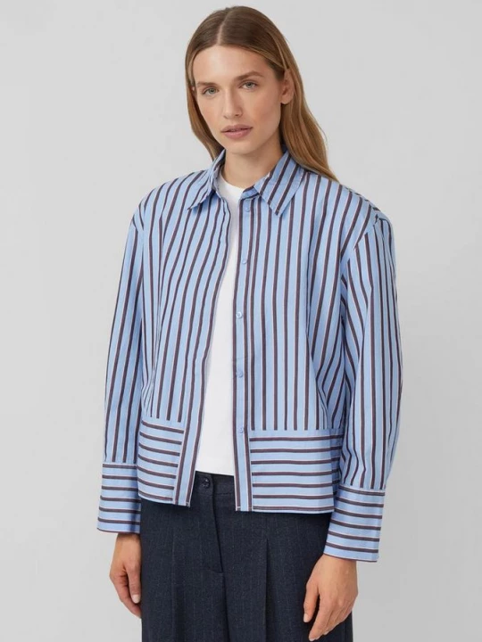 Foto van product Gestreepte katoenen blouse in een ontspannen pasvorm s.Oliver