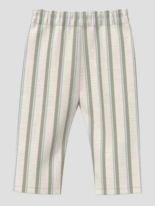Foto van product Gestreepte mousseline broek met elastische tailleband s.Oliver