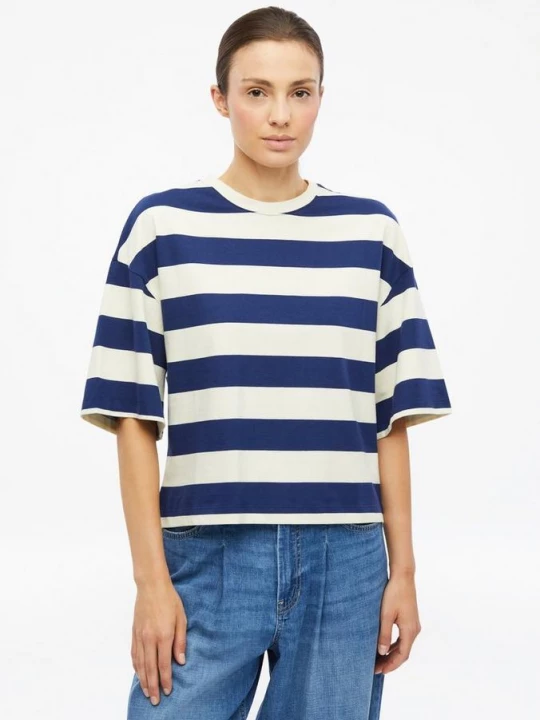 Foto van product Gestreepte T-shirt met boxy pasvorm s.Oliver