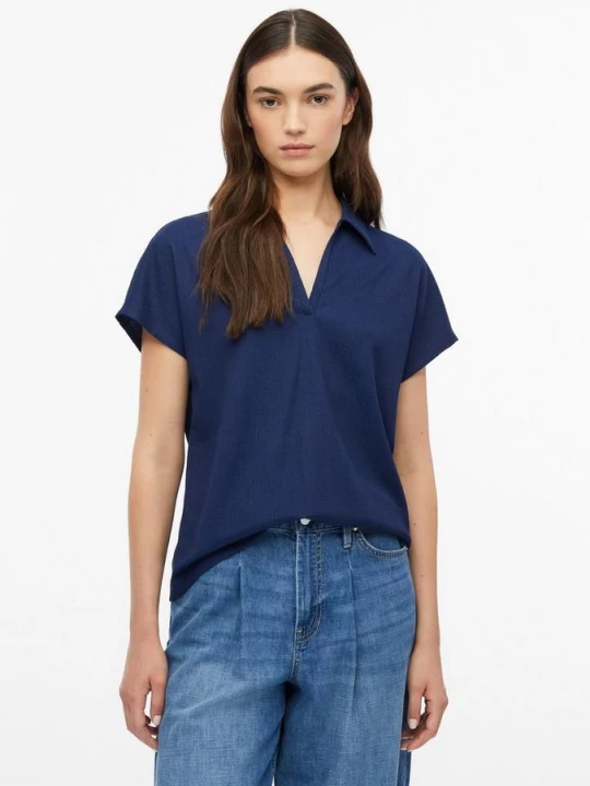 Foto van product Gestructureerd jersey-poloshirt s.Oliver blauw