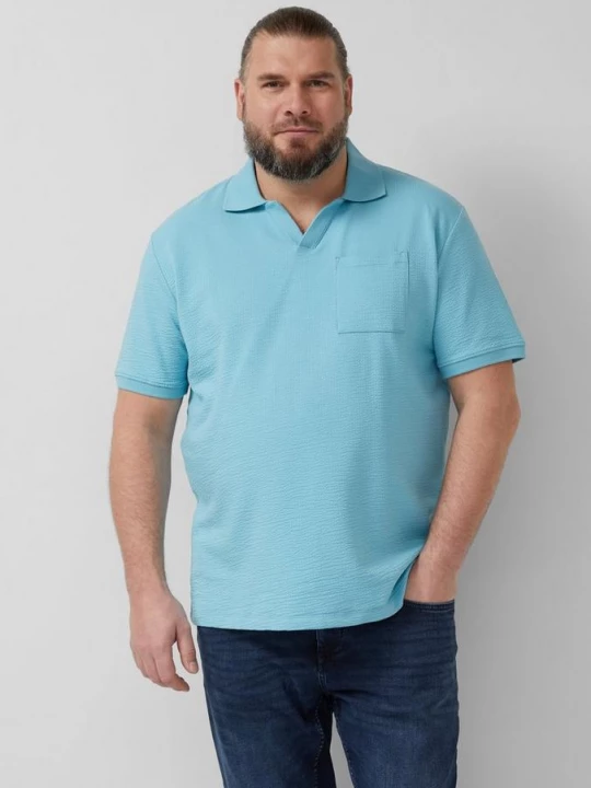 Foto van product Gestructureerd poloshirt met borstzak s.Oliver