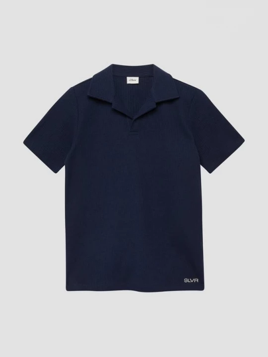 Foto van product Gestructureerd poloshirt s.Oliver blauw