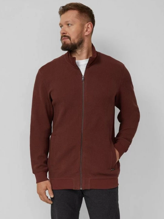 Foto van product Gestructureerd sweatshirt jack met opstaande kraag s.Oliver rood