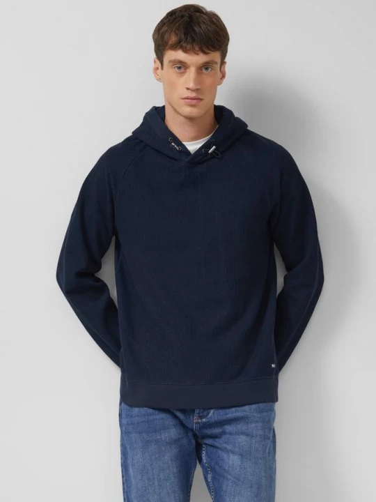 Foto van product Gestructureerd sweatshirt met capuchon en raglanmouwen s.Oliver blauw