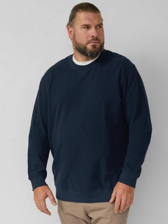 Foto van product Gestructureerd sweatshirt met geribde boorden s.Oliver blauw