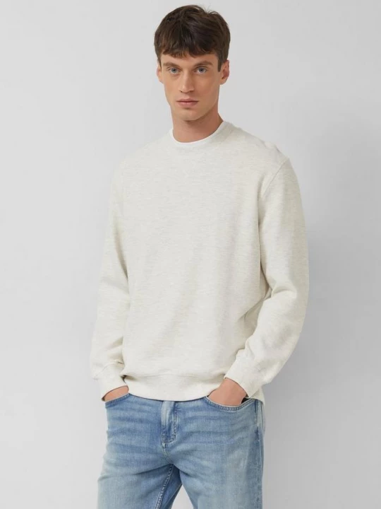 Foto van product Gestructureerd sweatshirt met geribde boorden s.Oliver crème