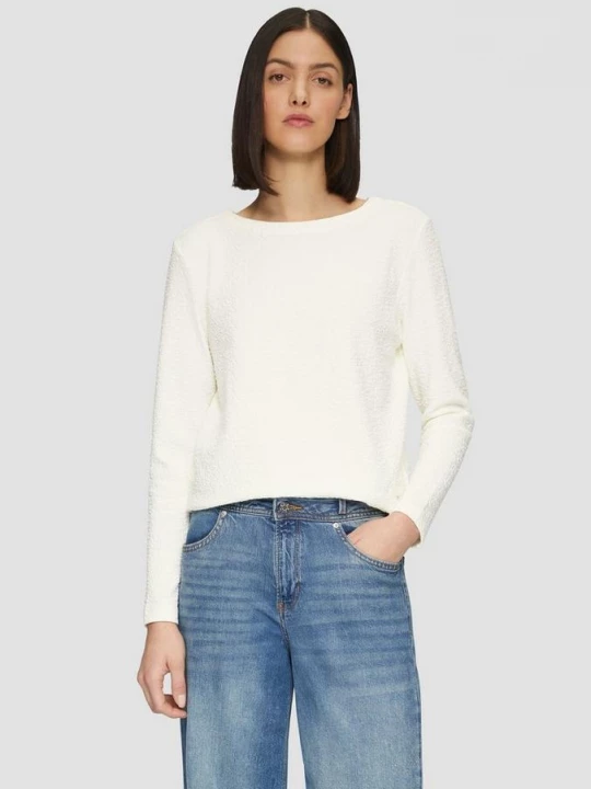 Foto van product Gestructureerd sweatshirt met ronde hals s.Oliver crème