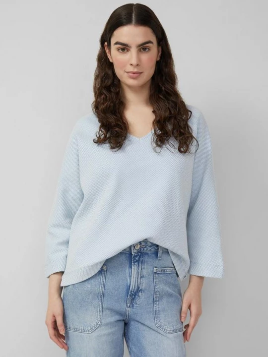 Foto van product Gestructureerd sweatshirt met vleermuismouwen s.Oliver blauw