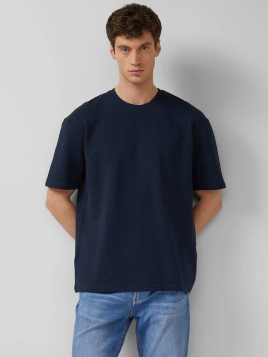Foto van product Gestructureerd T-shirt in een moderne pasvorm s.Oliver blauw