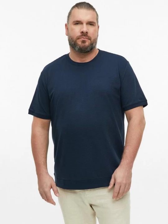 Foto van product Gestructureerd T-shirt met manchetten s.Oliver blauw