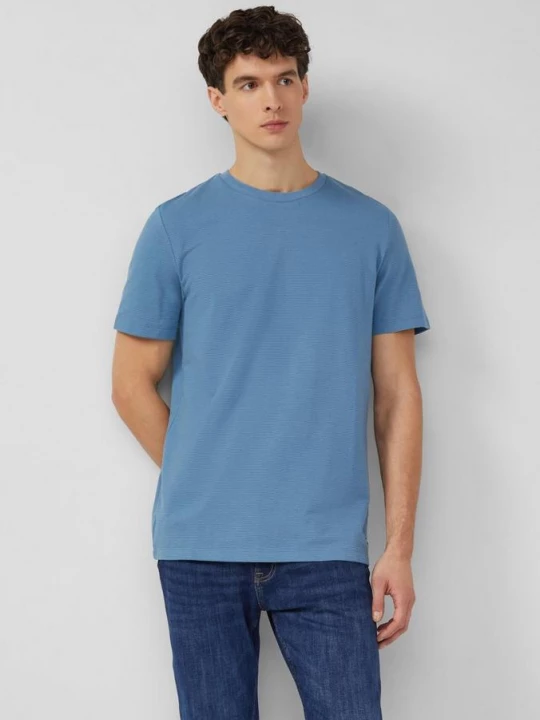 Foto van product Gestructureerd T-shirt van katoenmix s.Oliver petrol