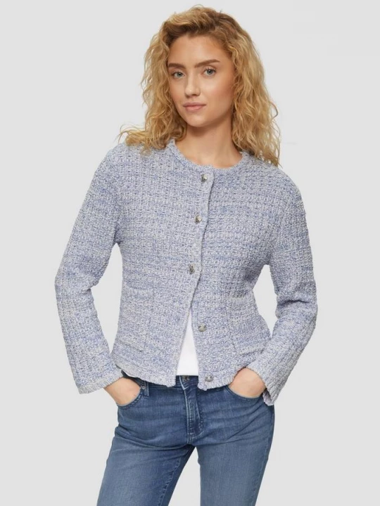 Foto van product Gestructureerd vest in gemêleerde look s.Oliver blauw