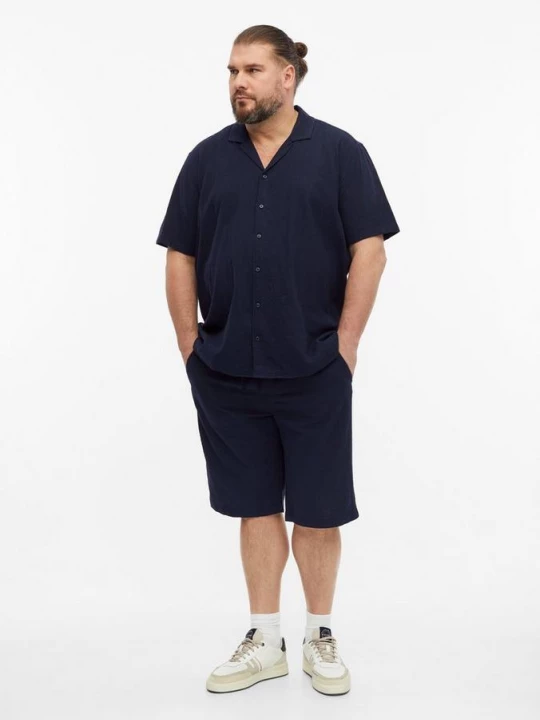 Foto van product Gestructureerde bermuda Detroit / Relaxed Fit / Mid Rise s.Oliver blauw