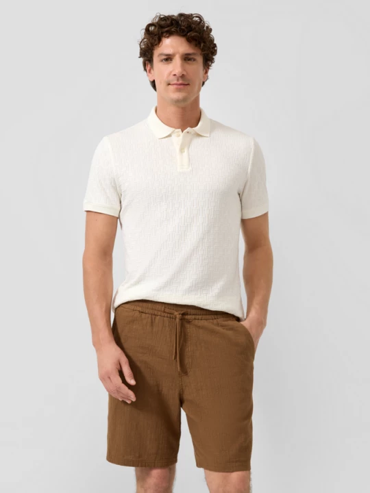 Foto van product Gestructureerde bermuda Detroit / Relaxed Fit / Mid Rise s.Oliver bruin