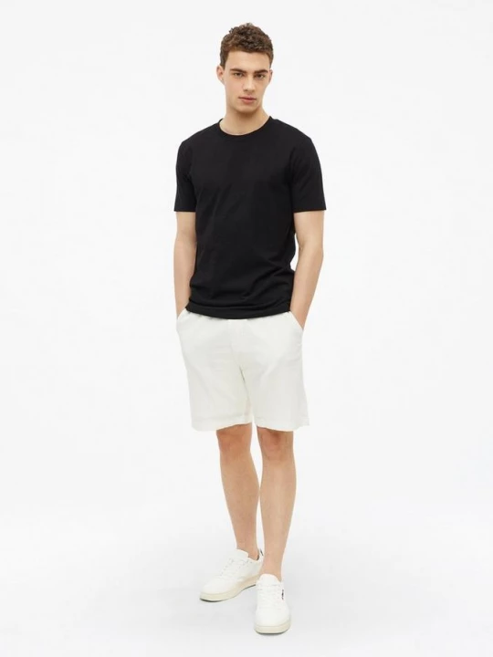 Foto van product Gestructureerde bermuda Detroit / Relaxed Fit / Mid Rise s.Oliver wit