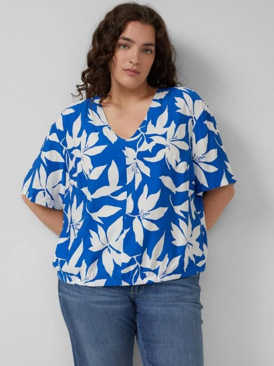 Foto van product Gestructureerde blouse in O-vorm s.Oliver