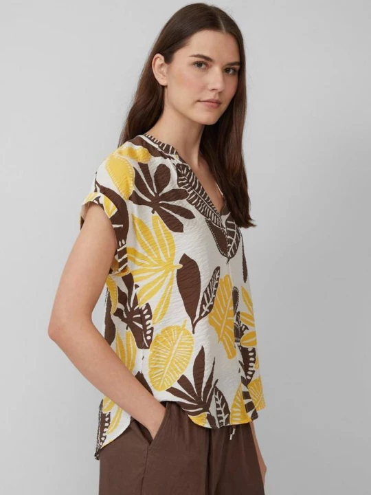 Foto van product Gestructureerde blouse met gerimpelde details s.Oliver crème