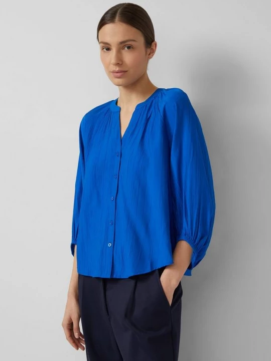Foto van product Gestructureerde blouse met wijde mouwen s.Oliver blauw
