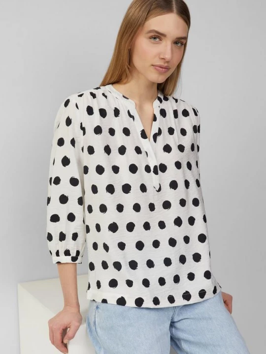 Foto van product Gestructureerde blouse van een viscosemix s.Oliver crème