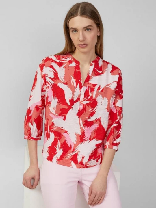 Foto van product Gestructureerde blouse van een viscosemix s.Oliver rood