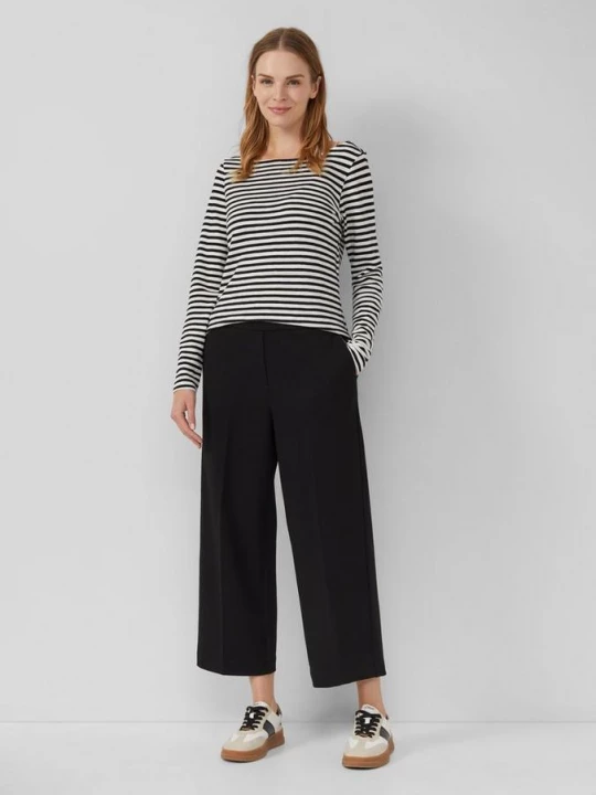 Foto van product Gestructureerde broek met elastische tailleband s.Oliver zwart