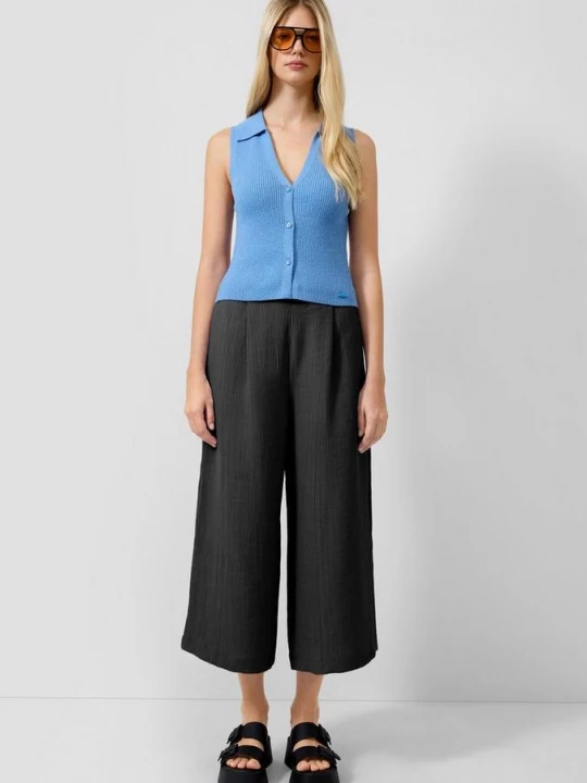 Foto van product Gestructureerde broek QS zwart