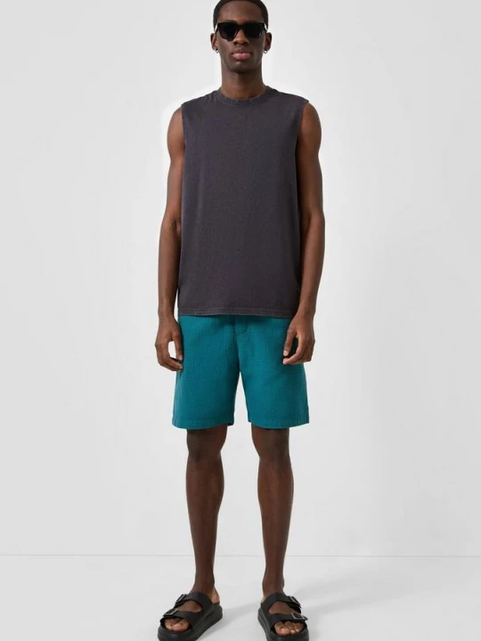 Foto van product Gestructureerde joggershorts QS petrol