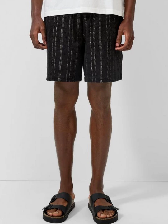 Foto van product Gestructureerde joggershorts QS zwart