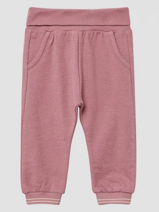 Foto van product Gestructureerde joggingbroek met omgeslagen tailleband s.Oliver roze