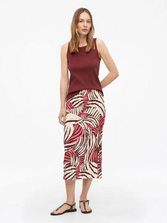 Foto van product Gestructureerde midirok met split en elastische tailleband s.Oliver