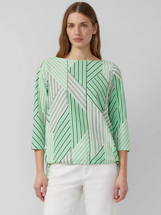 Foto van product Gestructureerde overhemdblouse met boothals s.Oliver