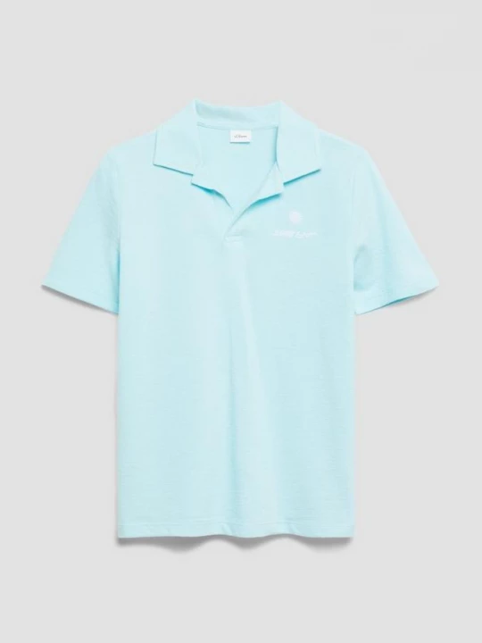Foto van product Gestructureerde polo met borduursel s.Oliver