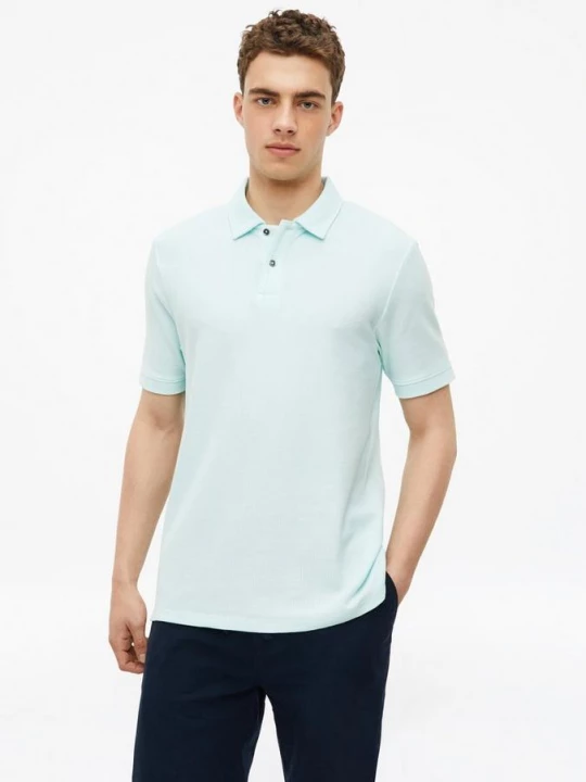 Foto van product Gestructureerde polo met zijsplitten s.Oliver