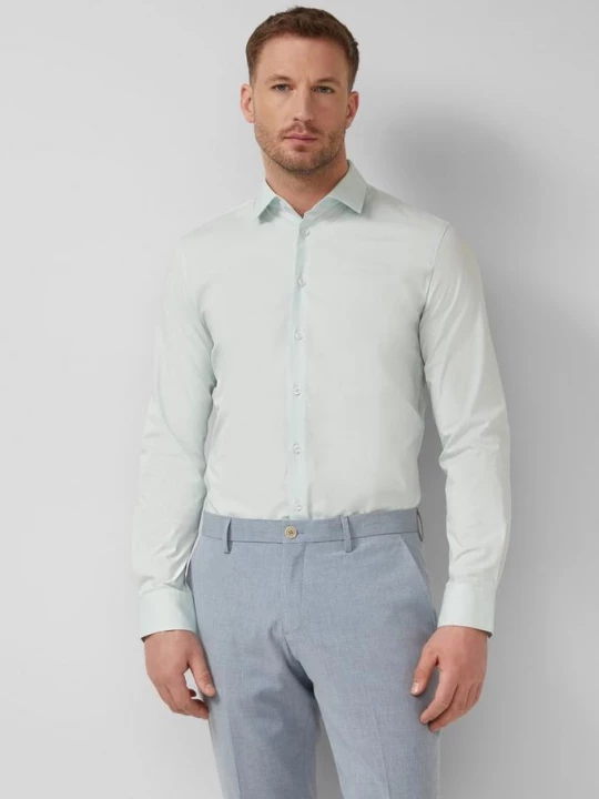 Foto van product Getailleerde pasvorm: shirt met lange mouwen in comfortstretch s.Oliver