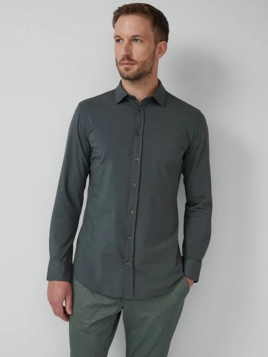 Foto van product Getailleerde pasvorm: shirt van eersteklas jersey s.Oliver petrol