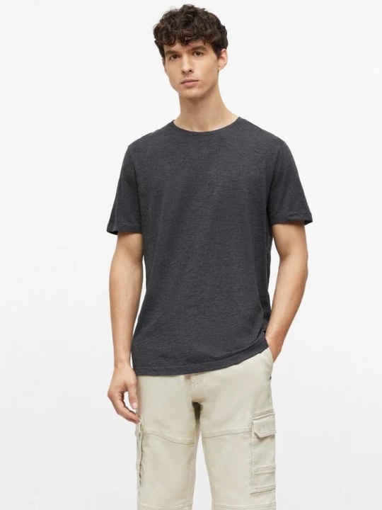 Foto van product Gevlekt T-shirt van een zachte katoenmix s.Oliver grijs
