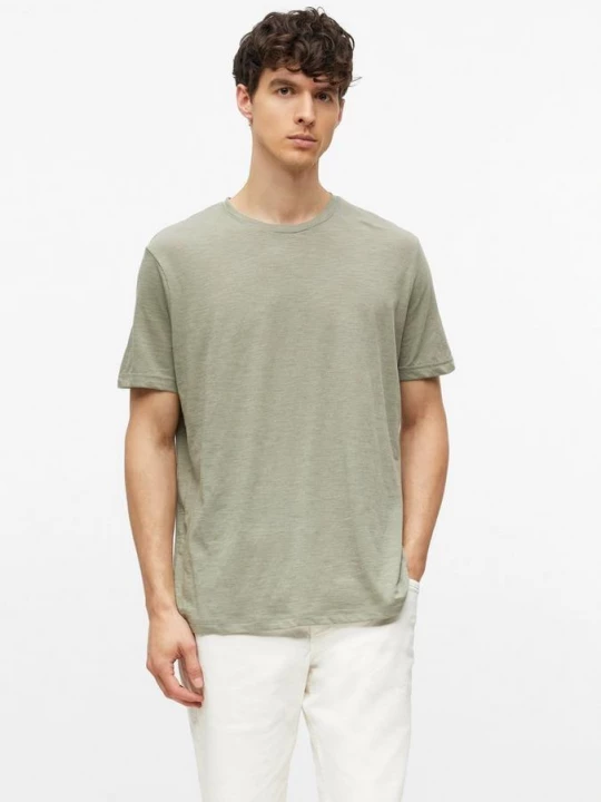 Foto van product Gevlekt T-shirt van een zachte katoenmix s.Oliver olijfgroen